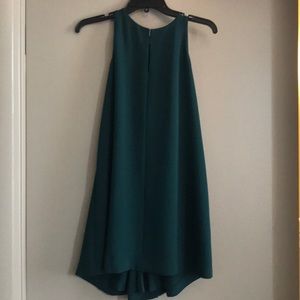 Dark emerald green Loft cocktail dress